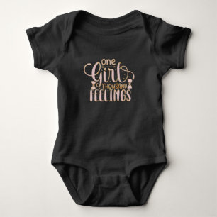 Ein Mädchen Tausend Gefühle Baby Bodysuit Strampler