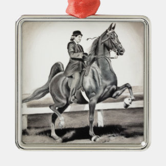 Ein Mädchen und ein Traum durch Linda Dalziel Silbernes Ornament