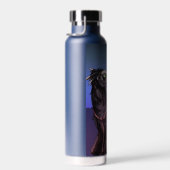 Ein Mädchen und ihr Dinosaurier Trinkflasche (Rechts)