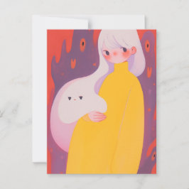 Ein Mädchen und ihr Geist Postkarte