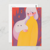 Ein Mädchen und ihr Geist Postkarte (Vorne/Hinten)