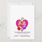 Ein Mädchen und ihr Hund Dankeskarte (Rückseite)