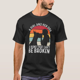 Ein Mädchen und ihr Hund Eine unzerbrechliche Bind T-Shirt