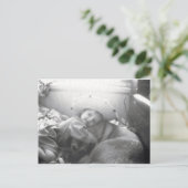 Ein Mädchen und ihr Hund... Postkarte (Stehend Vorderseite)