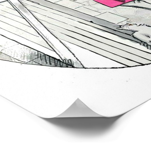 Ein Mädchen und ihr Pferd Pink Coat Afrikaner Poster (Ecke)