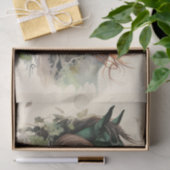 Ein Mädchen und ihr Pferd Seidenpapier (Geschenk)