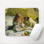 Ein Mädchen und ihre Haustiere Maus Pad Mousepad (Mit Mouse)