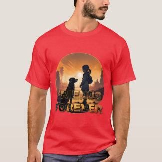 Ein Mädchen und ihre Hunde Freunde für immer Freun T-Shirt