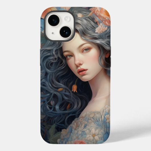 Ein Mädchen und voll von Blume iPhone 14 Fall Case-Mate iPhone Hülle (Rückseite)
