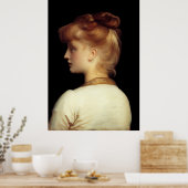 Ein Mädchen von Lord Frederic Leighton Poster (Küche)