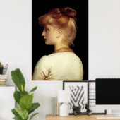 Ein Mädchen von Lord Frederic Leighton Poster (Heimbüro)