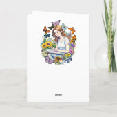 Ein Mädchen, Zeitschrift, Schmetterlinge Personali Karte (Rückseite)