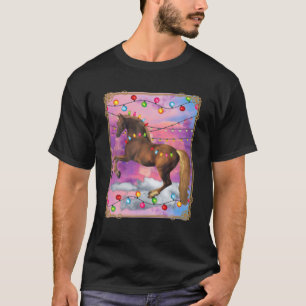 Ein Mädchenjunge, der Lieben Pferde Weihnachten Ge T-Shirt
