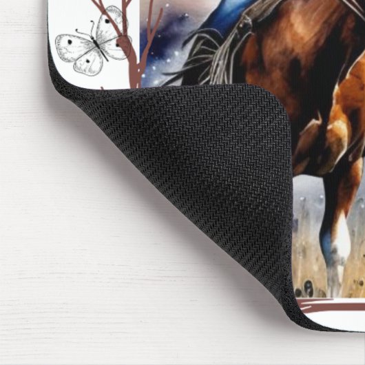 Ein Mädchenpaddel Mousepad (Ecke)