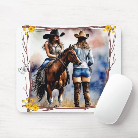 Ein Mädchenpaddel Mousepad (Mit Mouse)