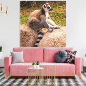 ein mageres Madagaskar auf gestreckter Leinwand (Insitu (Wohnzimmer))