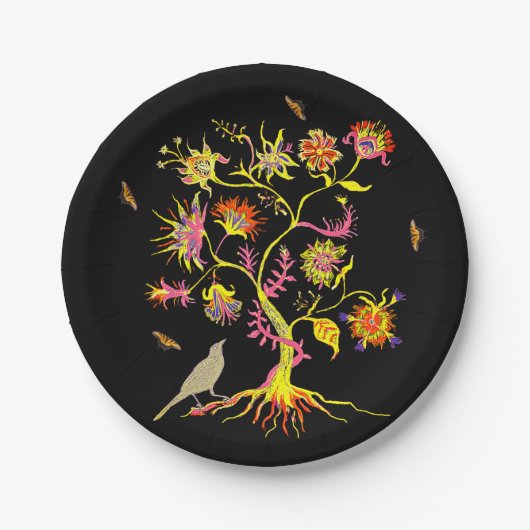 Ein magischer Baum des Lebens Pappteller (Vorderseite)