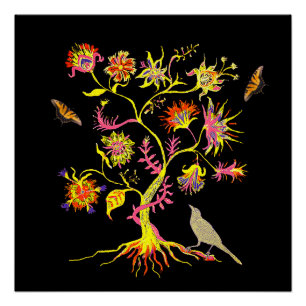 Ein magischer Baum des Lebens Poster