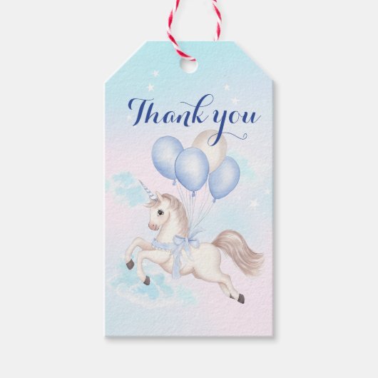 Ein magischer Geburtstag mit einem Einhorn Geschenkanhänger (Vorderseite)