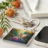 Ein magischer, magischer, magischer Wald Schlüsselanhänger (Vorderseite rechts)