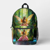 Ein magischer Märchenwald Bedruckter Rucksack (Vorderseite)