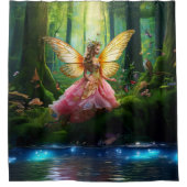 Ein magischer Märchenwald Duschvorhang (Vorderseite)