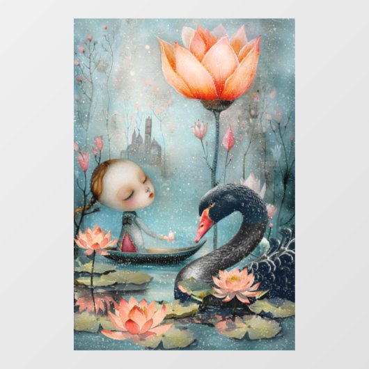 Ein magischer Moment, der zwischen dem Freund gete Fensteraufkleber (Blatt)