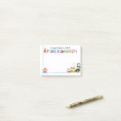 Ein magischer Platz rief Kindergarten an Post-it Klebezettel (Auf Schreibtisch)