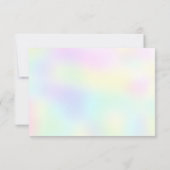 Ein magischer Regenbogen Einhorn Glückwunsch zum G Dankeskarte (Rückseite)