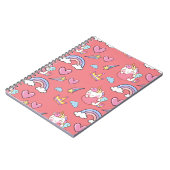 Ein magischer Regenbogen Einhorn Glückwunsch zum G Notizblock (Linke Seite)