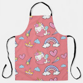 Ein magischer Regenbogen Einhorn Glückwunsch zum G Schürze (Vorderseite)
