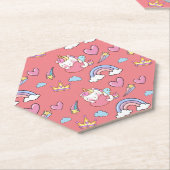 Ein magischer Regenbogen Einhorn Glückwunsch zum G Untersetzer (angewinkelt)