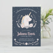 Ein magischer Tag ist unterwegs Einladung (Stehend Vorderseite)