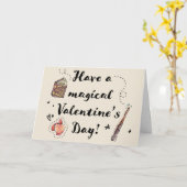 Ein magischer Valentinstag Karte (Gelbe Blume)