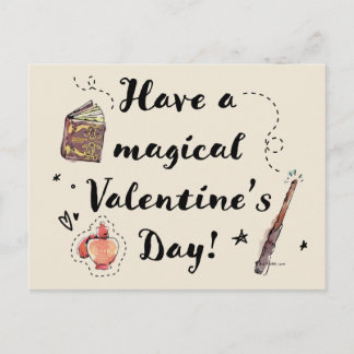 Ein magischer Valentinstag Postkarte