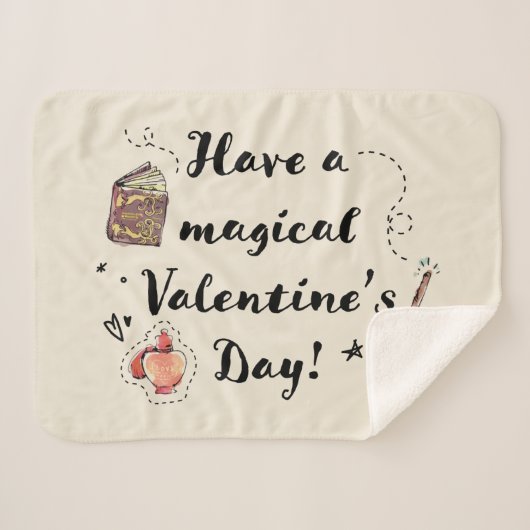 Ein magischer Valentinstag Sherpadecke (Vorderseite (Horizontal))