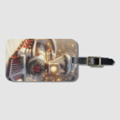 Ein magischer Winter Wonderland Weihnachtszug Gepäckanhänger (Vorderseite (Horizontal))