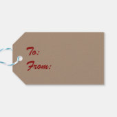 Ein magischer Winter Wonderland Weihnachtszug Geschenkanhänger (Rückseite Horizontal)