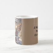 Ein magischer Winter Wonderland Weihnachtszug Kaffeetasse (Mittel)
