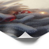 Ein magischer Winter Wonderland Weihnachtszug Poster (Ecke)