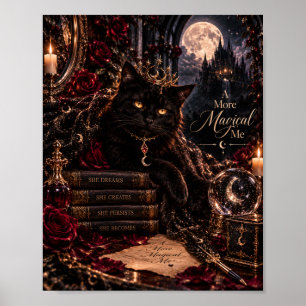 Ein magischeres Ich Gothic Schwarze Katzen Wandk Poster