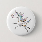 Ein magisches Einhorn Button (Vorderseite)