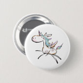 Ein magisches Einhorn Button (Vorne & Hinten)