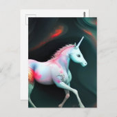 Ein magisches Einhorn Postkarte (Vorne/Hinten)