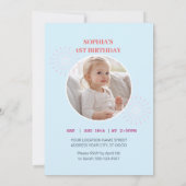 Ein magisches Einhorn zum Geburtstag Einladung (Rückseite)