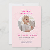 Ein magisches Einhorn zum Geburtstag Einladung (Rückseite)