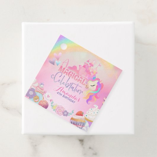 Ein magisches Fest Unicorn Candyland Geschenkanhänger (Beispiel)
