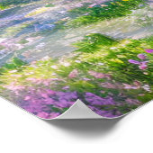 Ein magisches Haus in einer blühenden Oase Poster (Ecke)