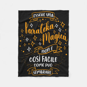 Ein magisches Karate-Geschenk für Karate-Mädchen F Fleecedecke
