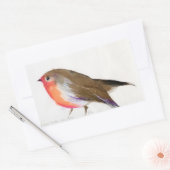 Ein magisches kleines Rotkehlchen namens "Wisp 201 Rechteckiger Aufkleber (Umschlag)
